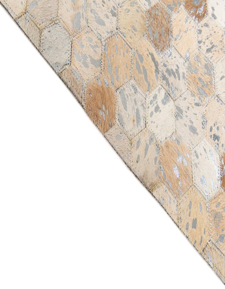 Detail image of  5' 4 x 7' 9 Cowhide Stocks Rug