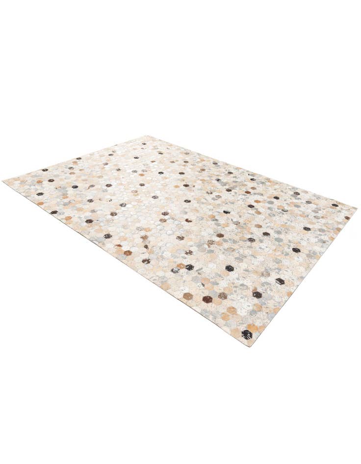 Detail image of  5' 6 x 7' 8 Cowhide Stocks Rug