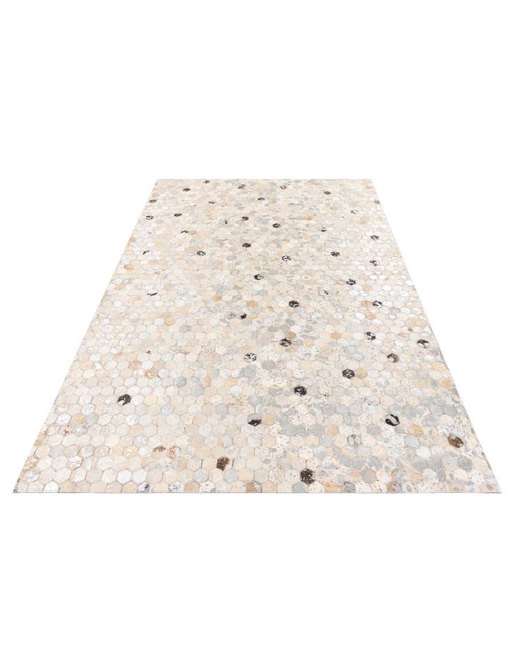 Detail image of  5' 3 x 7' 8 Cowhide Stocks Rug