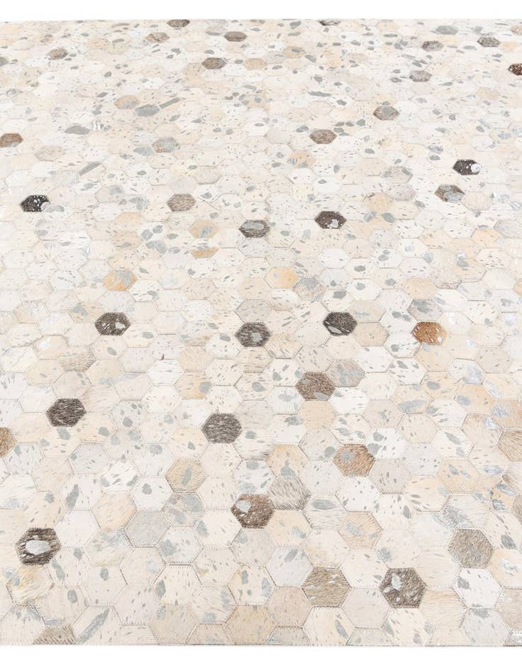 Detail image of  5' x 7' 11 Cowhide Stocks Rug