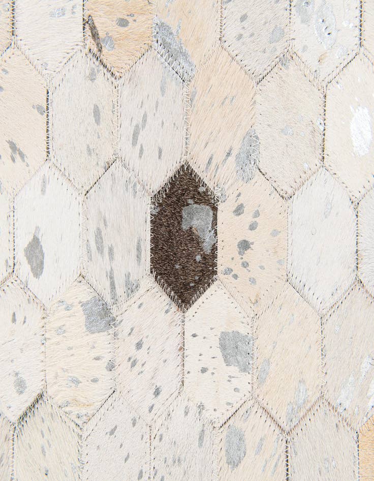 Detail image of  5' x 7' 11 Cowhide Stocks Rug