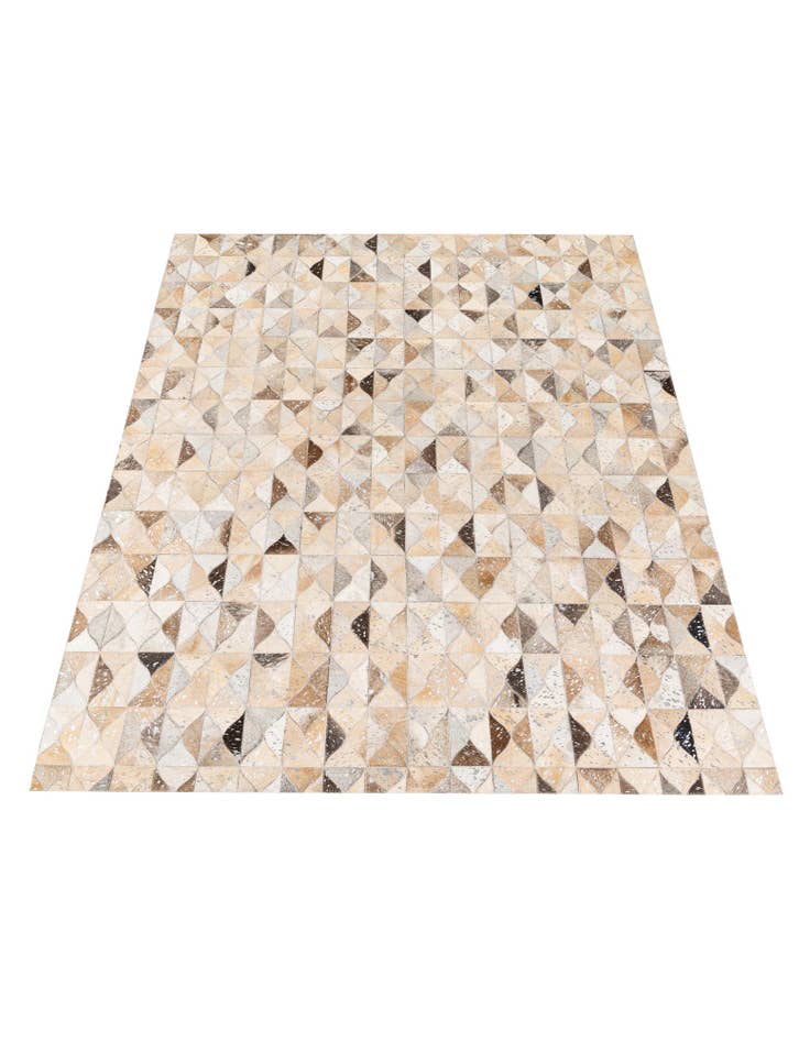 Detail image of  5' 3 x 7' 7 Cowhide Stocks Rug