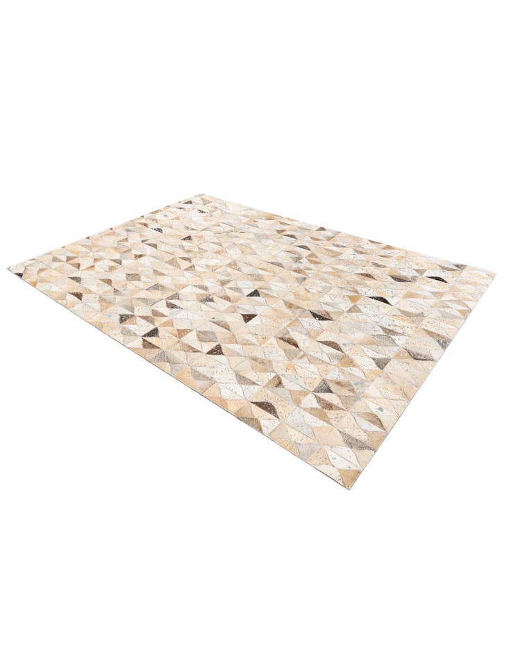 Detail image of  5' 4 x 7' 6 Cowhide Stocks Rug