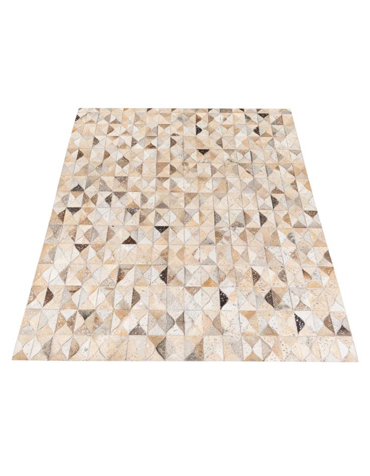 Detail image of  5' 4 x 7' 6 Cowhide Stocks Rug