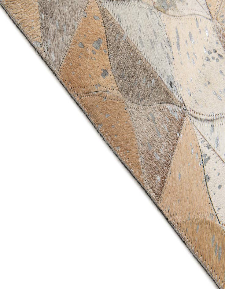 Detail image of  5' 4 x 7' 6 Cowhide Stocks Rug