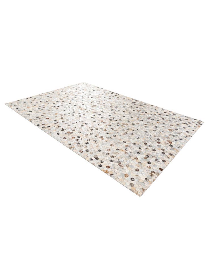 Detail image of  5' 3 x 7' 9 Cowhide Stocks Rug