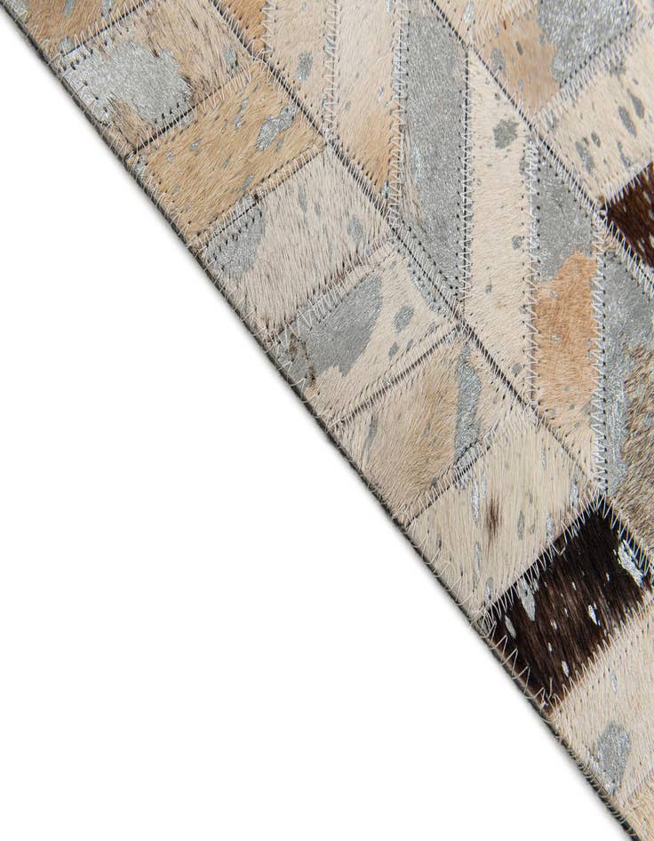 Detail image of  5' 4 x 7' 7 Cowhide Stocks Rug