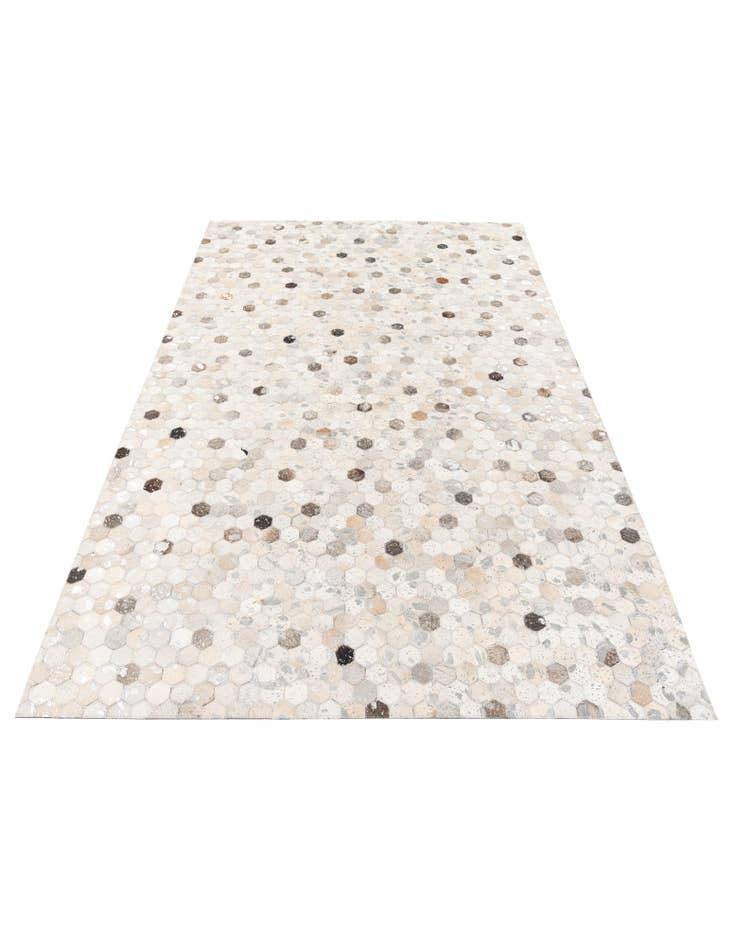 Detail image of  5' x 8' Cowhide Stocks Rug