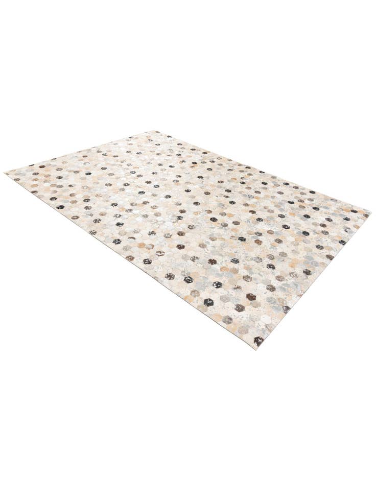 Detail image of  5' 3 x 7' 7 Cowhide Stocks Rug