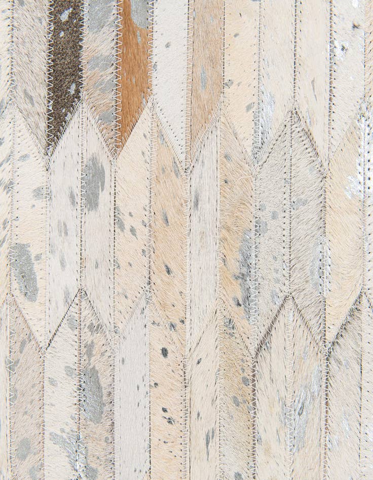 Detail image of  4' 11 x 8' Cowhide Stocks Rug