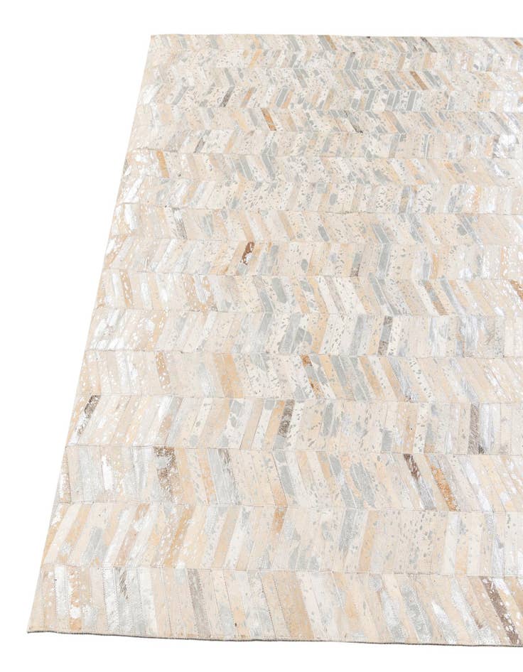 Detail image of  5' 6 x 7' 7 Cowhide Stocks Rug