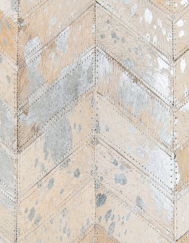 Detail image of  5' 6 x 7' 7 Cowhide Stocks Rug