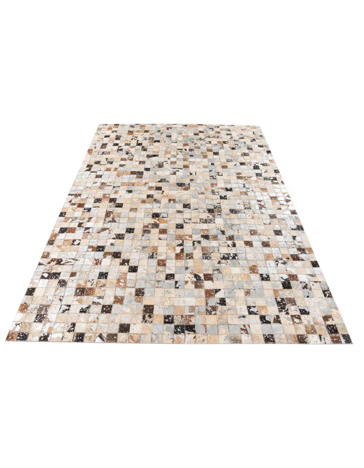Detail image of  5' x 7' 3 Cowhide Stocks Rug