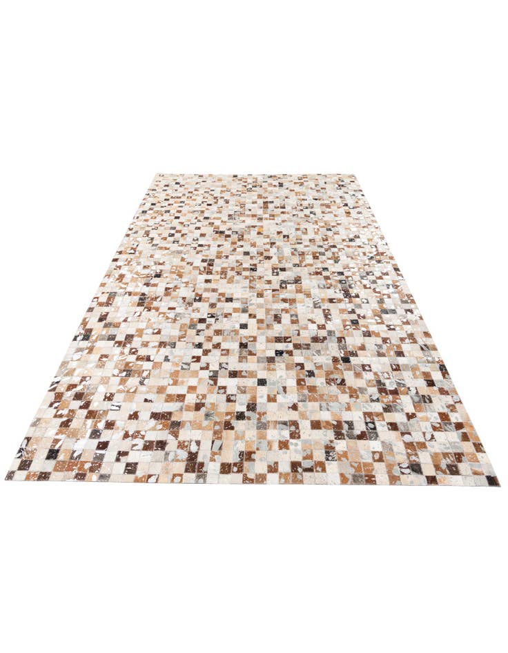 Detail image of  5' 1 x 8' Cowhide Stocks Rug