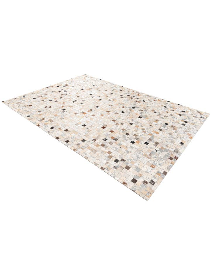 Detail image of  5' 2 x 7' 5 Cowhide Stocks Rug