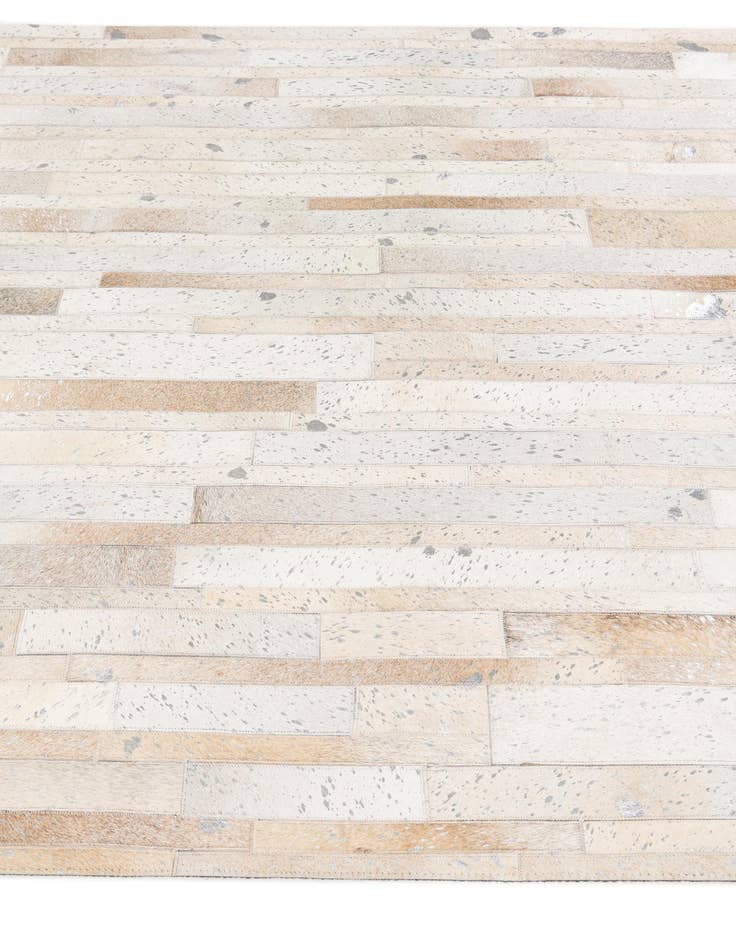 Detail image of  5' 1 x 8' 1 Cowhide Stocks Rug