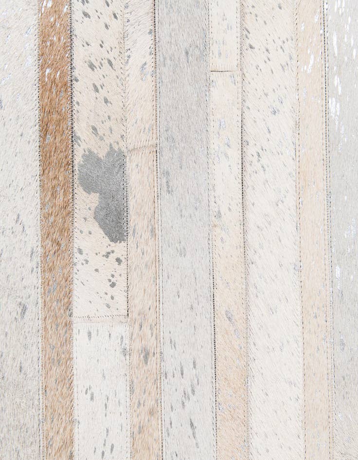 Detail image of  5' 1 x 8' 1 Cowhide Stocks Rug