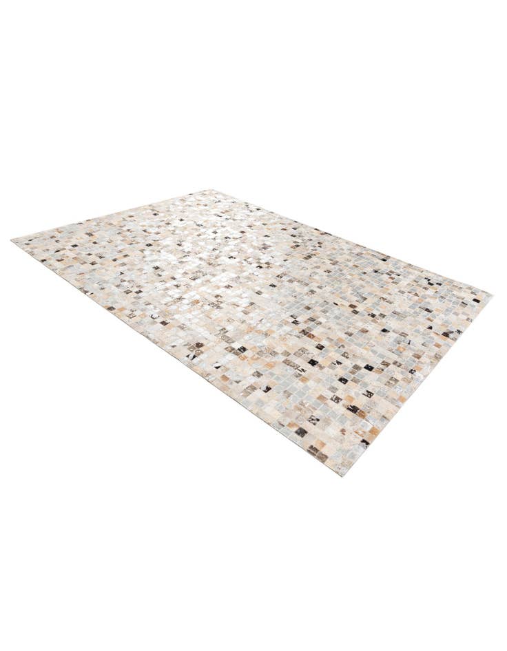 Detail image of  5' 4 x 7' 7 Cowhide Stocks Rug