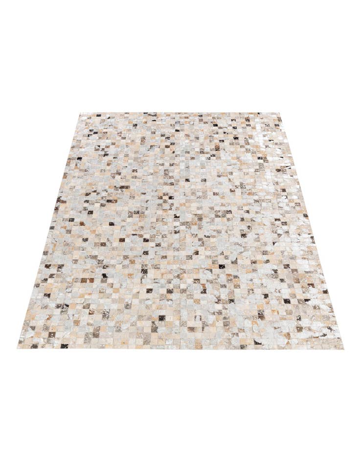 Detail image of  5' 4 x 7' 7 Cowhide Stocks Rug