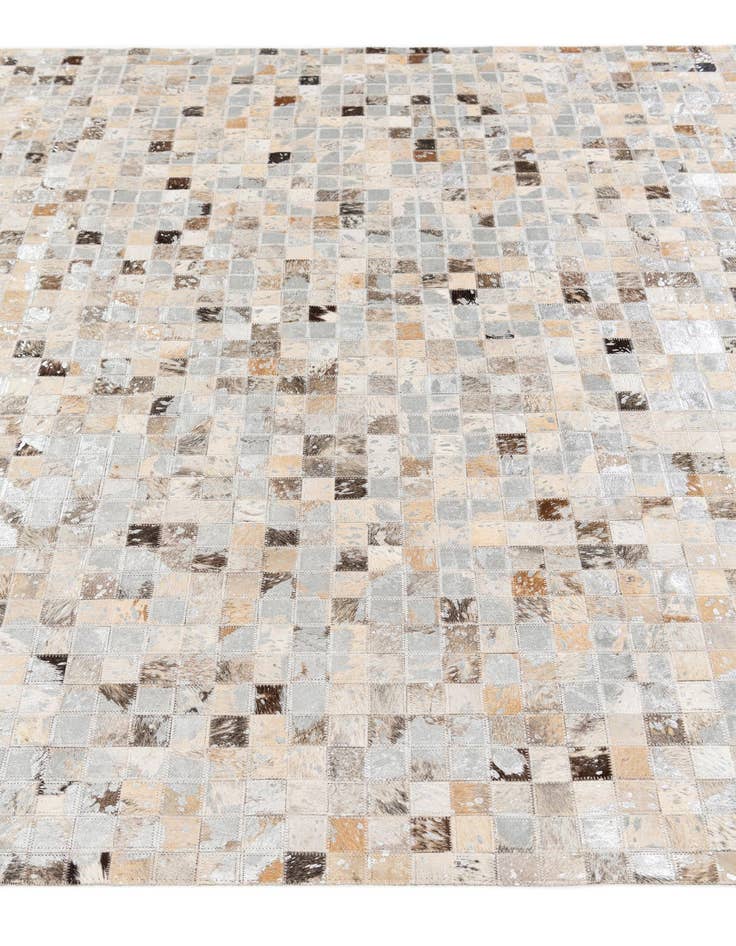 Detail image of  5' 4 x 7' 7 Cowhide Stocks Rug