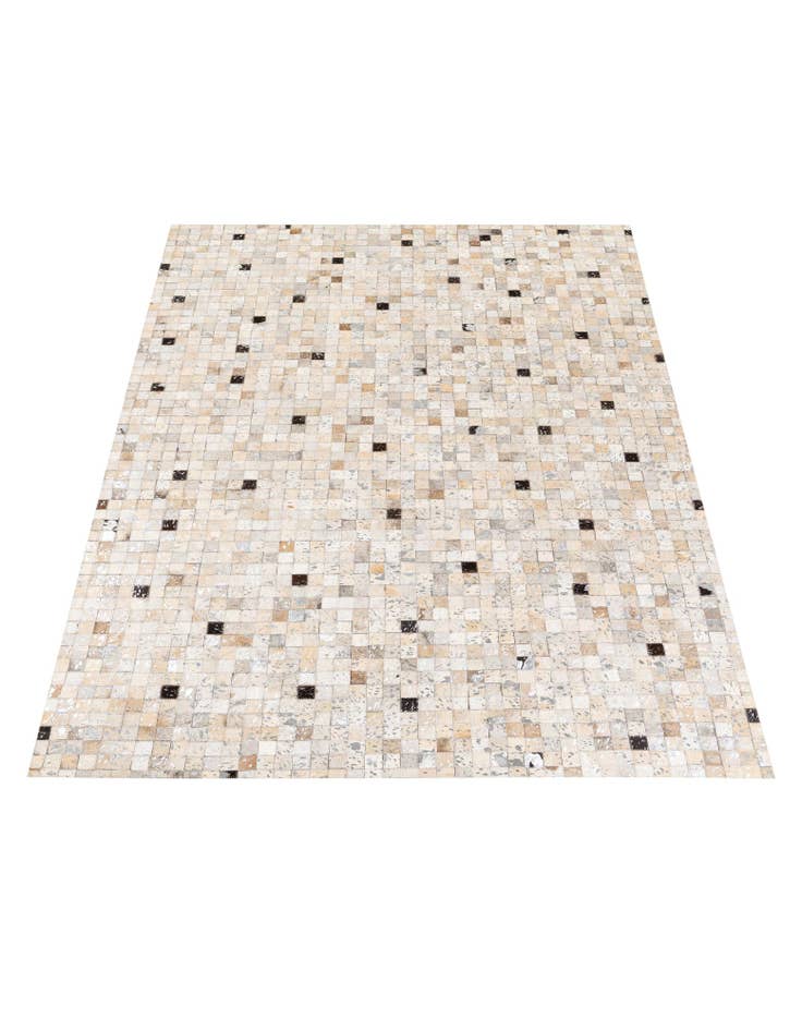 Detail image of  5' 3 x 7' 7 Cowhide Stocks Rug