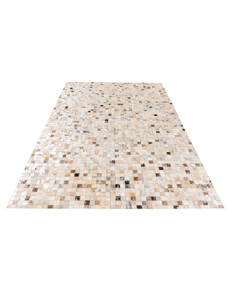 Detail image of  5' 3 x 7' 5 Cowhide Stocks Rug