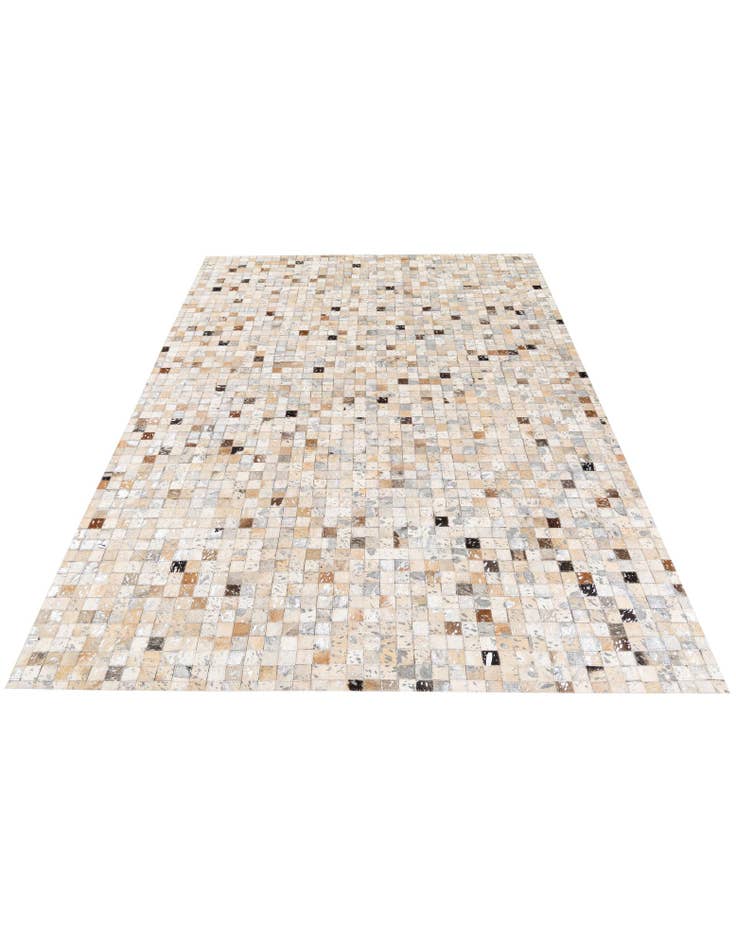 Detail image of  5' 2 x 7' 5 Cowhide Stocks Rug