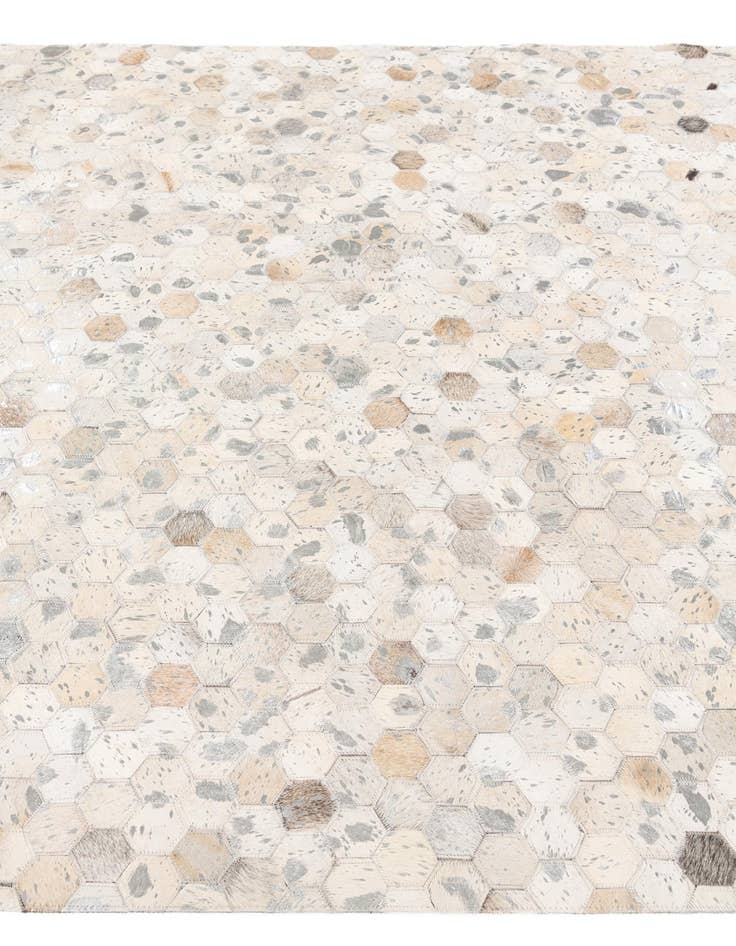 Detail image of  5' x 7' 11 Cowhide Stocks Rug