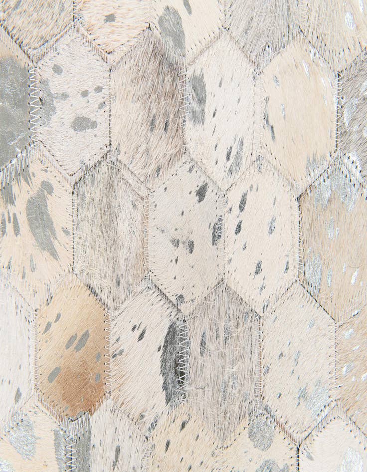 Detail image of  5' x 7' 11 Cowhide Stocks Rug