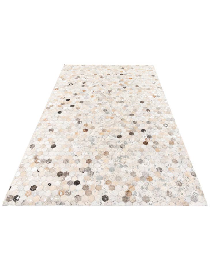 Detail image of  5' 1 x 8' Cowhide Stocks Rug