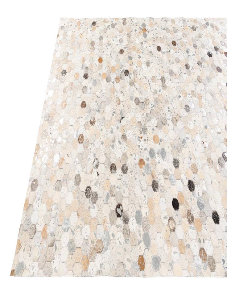 Detail image of  5' 1 x 8' Cowhide Stocks Rug