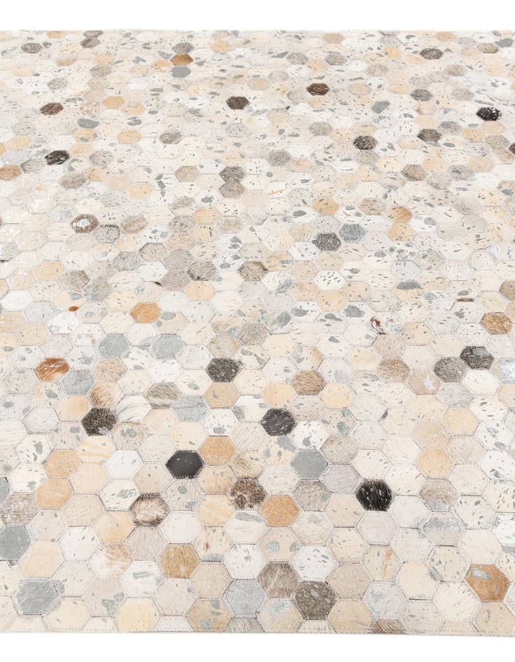 Detail image of  5' 1 x 8' Cowhide Stocks Rug