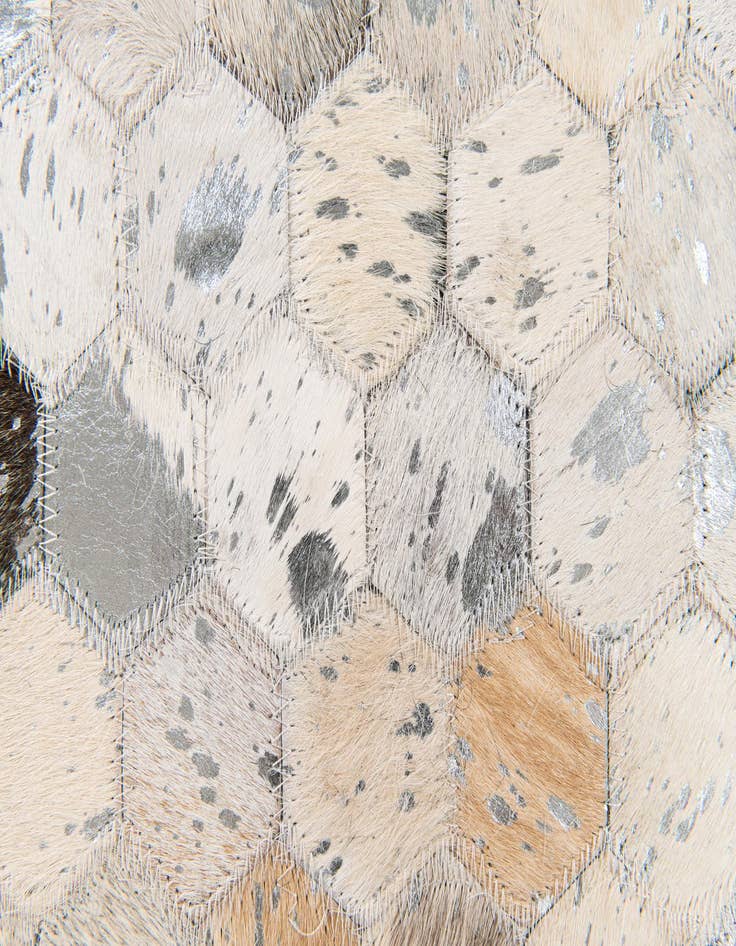 Detail image of  5' 1 x 8' Cowhide Stocks Rug