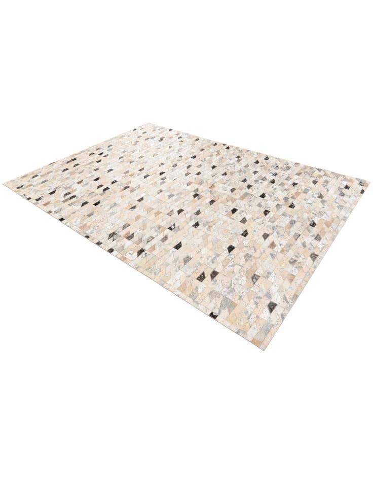 Detail image of  5' 3 x 7' 5 Cowhide Stocks Rug