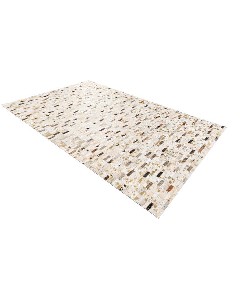 Detail image of  5' 2 x 7' 10 Cowhide Stocks Rug