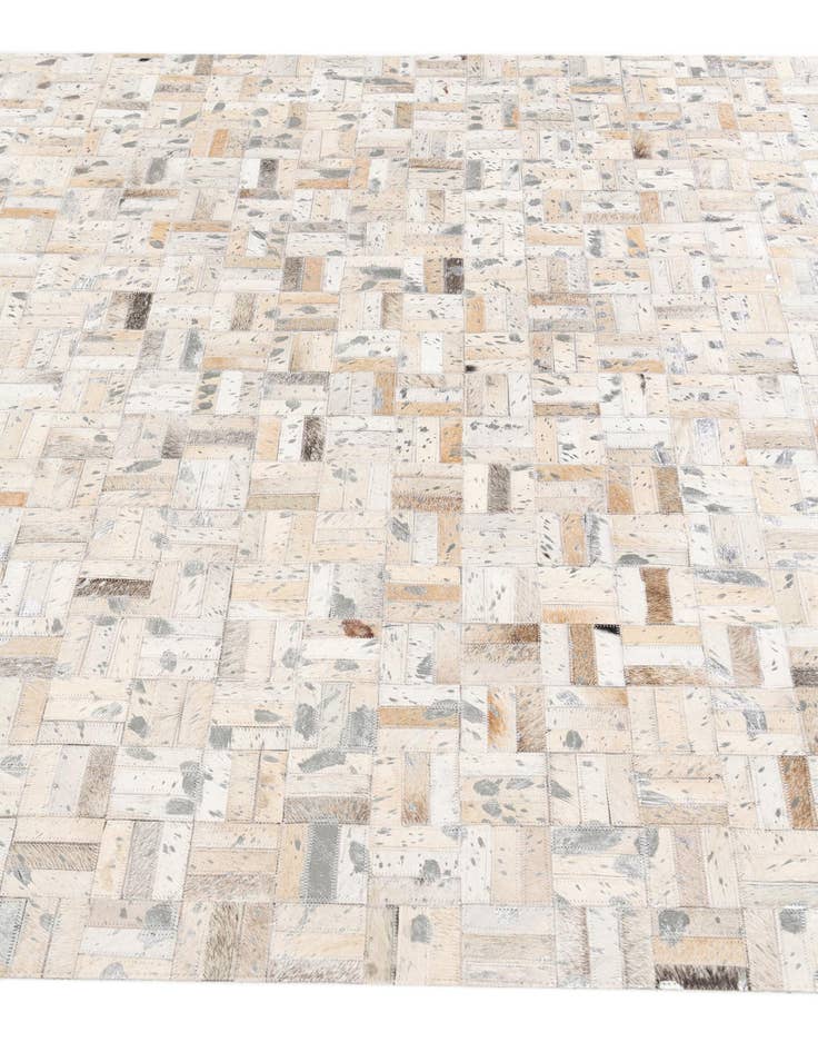 Detail image of  5' x 7' 11 Cowhide Stocks Rug