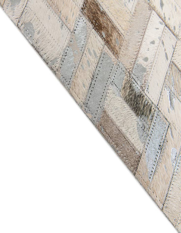 Detail image of  5' x 7' 11 Cowhide Stocks Rug