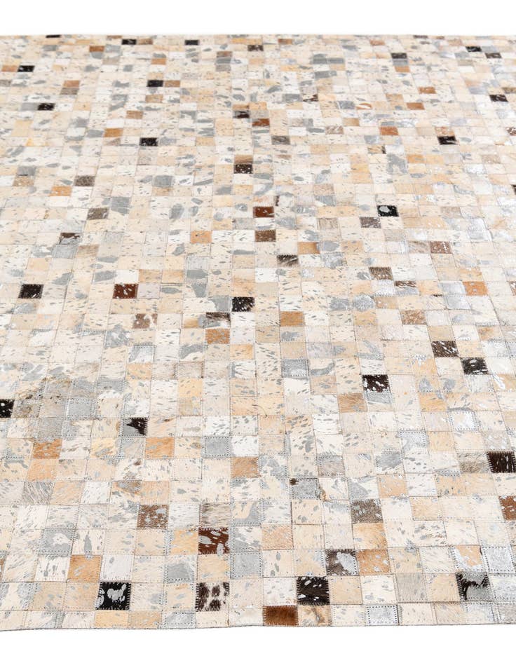 Detail image of  5' 5 x 7' 6 Cowhide Stocks Rug