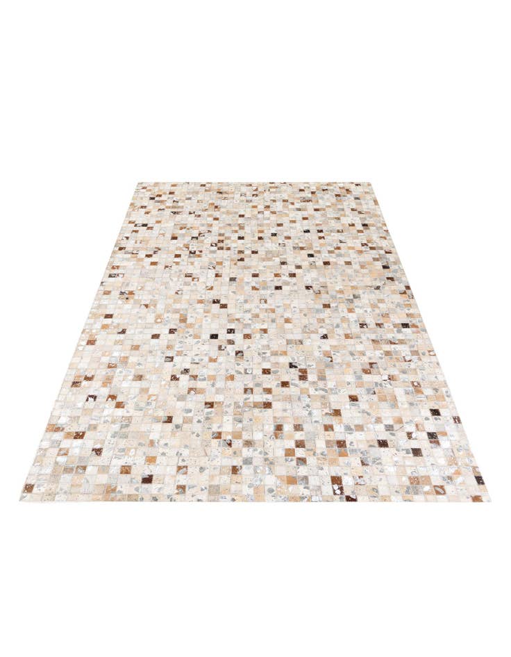 Detail image of  5' x 8' Cowhide Stocks Rug