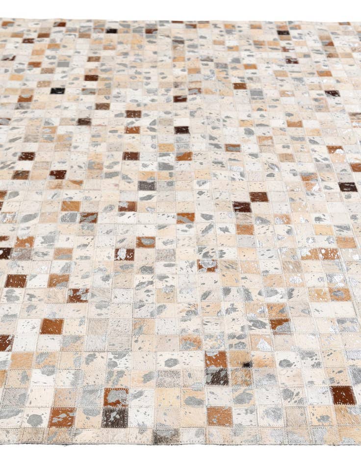 Detail image of  5' x 8' Cowhide Stocks Rug