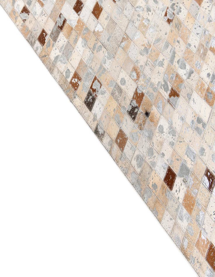 Detail image of  5' x 8' Cowhide Stocks Rug