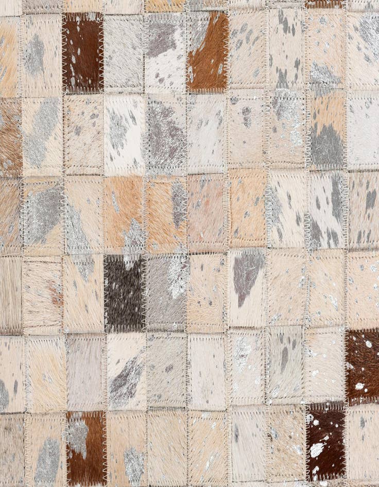 Detail image of  5' x 8' Cowhide Stocks Rug