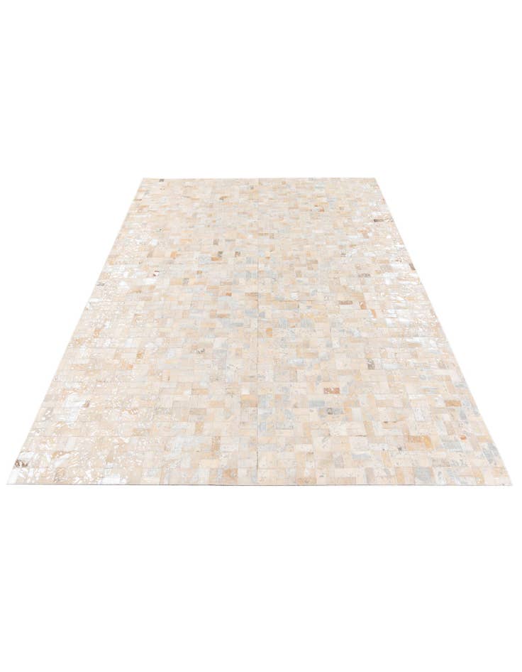 Detail image of  5' 3 x 7' 5 Cowhide Stocks Rug