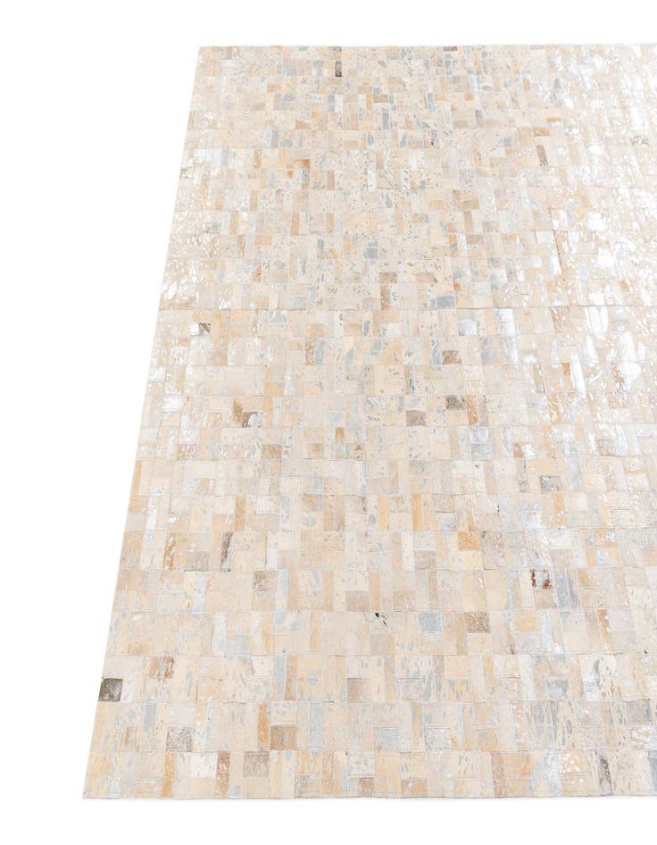 Detail image of  5' 3 x 7' 5 Cowhide Stocks Rug