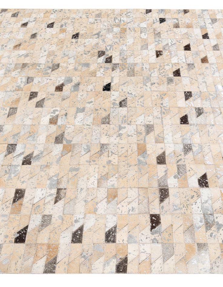 Detail image of  5' 4 x 7' 6 Cowhide Stocks Rug