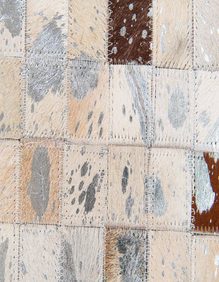 Detail image of  5' 1 x 7' 11 Cowhide Stocks Rug