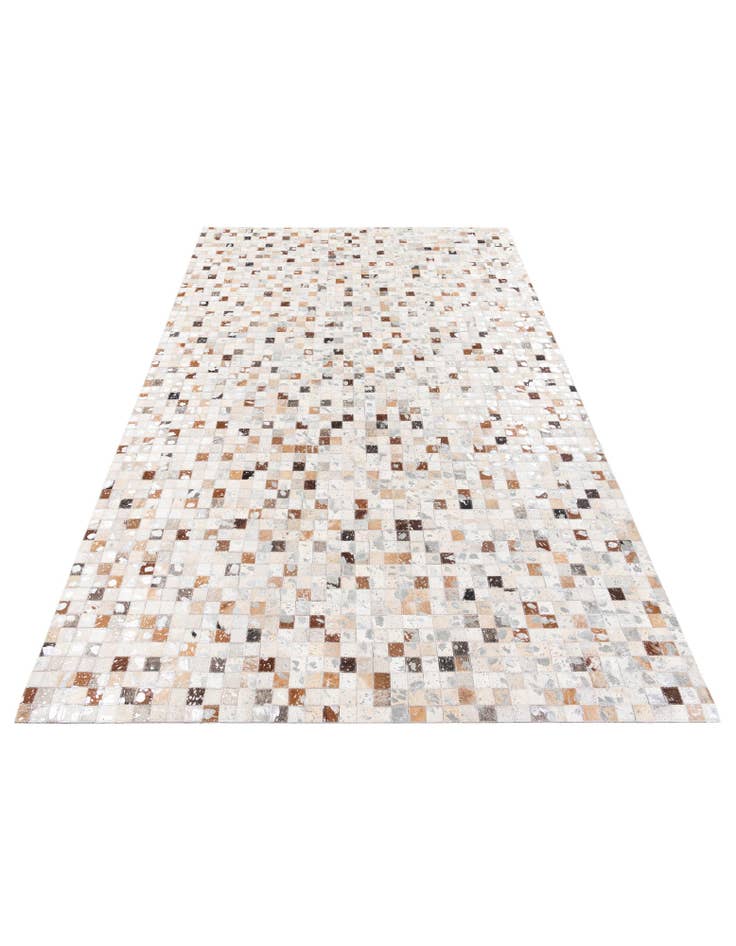 Detail image of  5' 1 x 8' Cowhide Stocks Rug