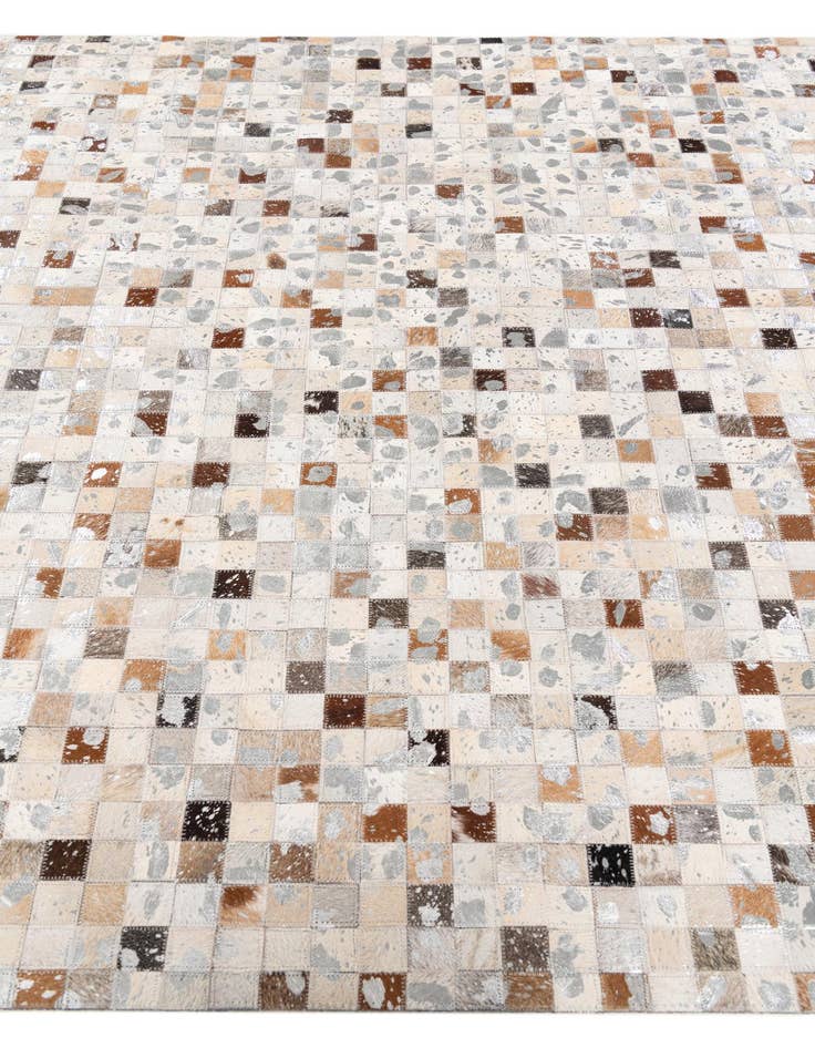 Detail image of  5' 1 x 8' Cowhide Stocks Rug