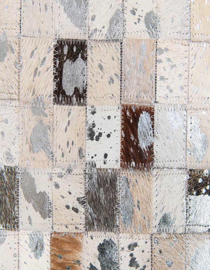 Detail image of  5' 1 x 8' Cowhide Stocks Rug