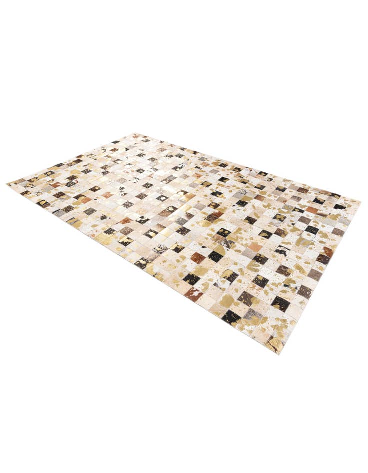 Detail image of  5' x 7' 11 Cowhide Stocks Rug
